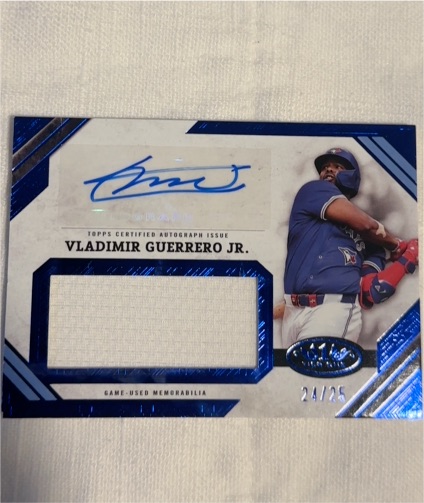 2025 Topps Tier One #AJR-VGJ Vladimir Guerrero Jr. — front