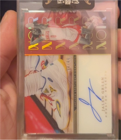 2022 Panini SP Jalen Green Sneakers Spotlight Signatures #SP-JG — front