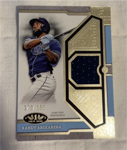 2024 Topps Tier One Tier One Relics #T1R-RA Randy Arozarena — front