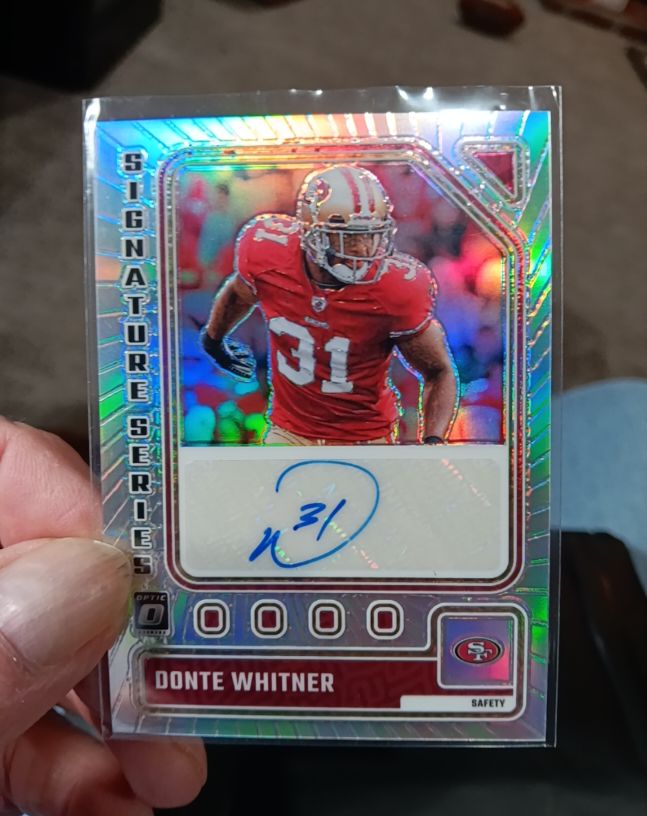2023 Panini Donruss Optic Signature Series #0000 Donte Whitner — front