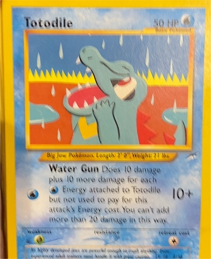 2002 Pokemon Neo Destiny #85 Totodile — front