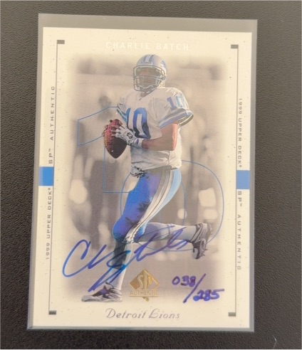 1999 Upper Deck SP Authentic #29 Charlie Batch — front