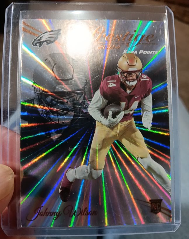 2024 Panini Prestige Xtra Points Sunburst #373 Johnny Wilson — front
