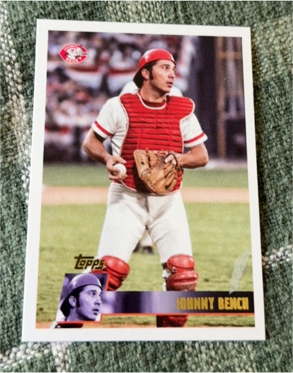 1992 Topps #45 Johnny Bench — front