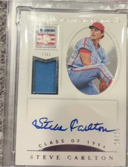 2021 Panini National Treasures Steve Carlton #HOF-SC — front