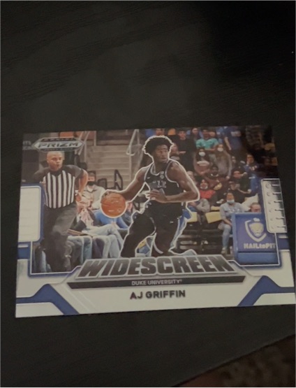 2022 Panini Prizm Draft Picks Widescreen #WS-AJ AJ Griffin — front