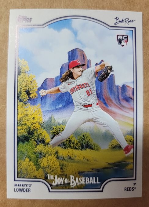 2025 Topps x Bob Ross #78 Rhett Lowder — front