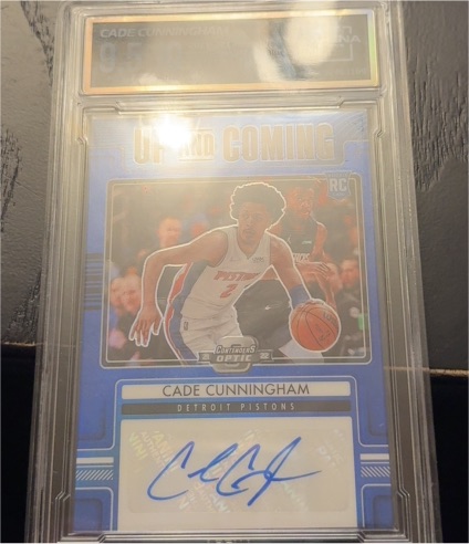 2022-23 Panini Contenders Optic Up and Coming #UCA-CADE Cade Cunningham — front