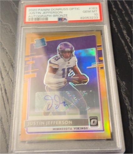 2020 Panini Donruss Optic #163 Justin Jefferson — front