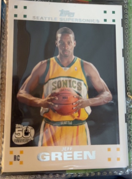 2007-08 Topps #115 Jeff Green — front
