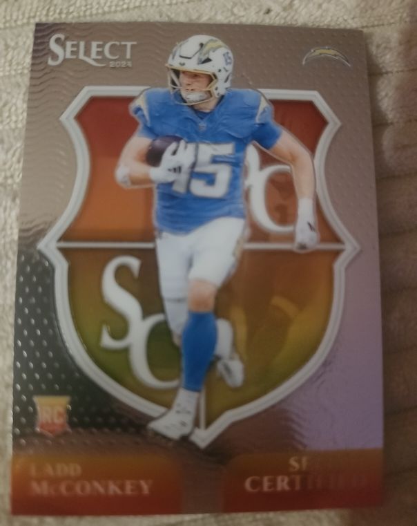 2024 Panini Select #16 Ladd McConkey Select Certified Rookies — front