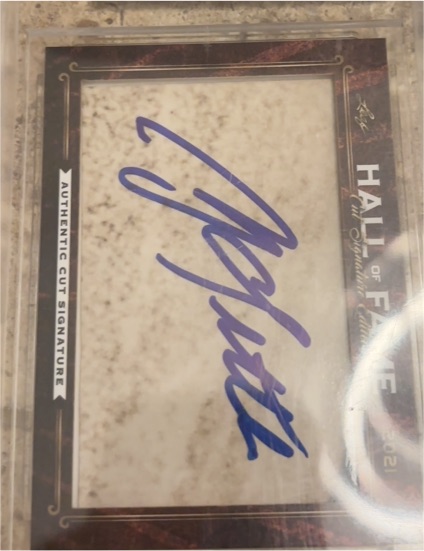 2021 Leaf Hall of Fame Cut Edition Andy Robustelli — front