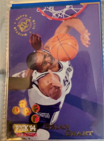 1994-95 Topps Stadium Club #225 Brian Grant — front