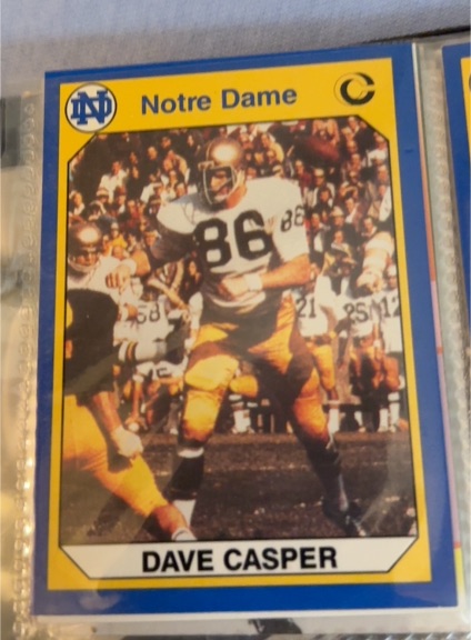 1990 Collegiate Collection #6 Dave Casper Notre Dame Fighting Irish — front
