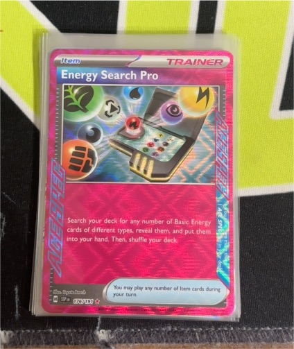 2023 Pokémon TCG SV08 Surging Sparks #176 Energy Search Pro — front