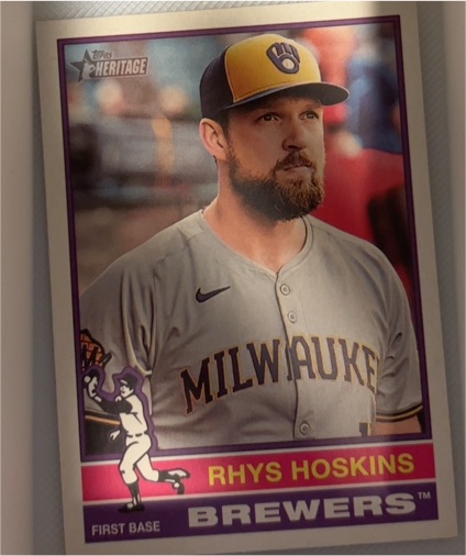 2025 Topps Heritage #291 Rhys Hoskins — front