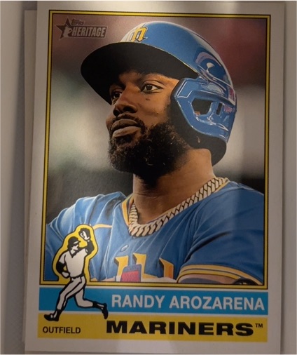 2025 Topps Heritage #44 Randy Arozarena — front