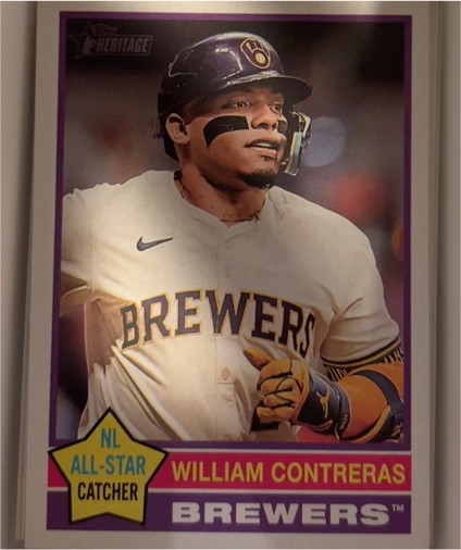 2025 Topps Heritage #300 William Contreras — front