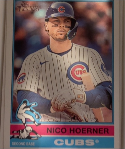 2025 Topps Heritage #52 Nico Hoerner — front