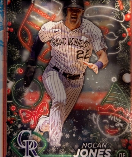 2024 Topps Holiday #H115 Nolan Jones — front