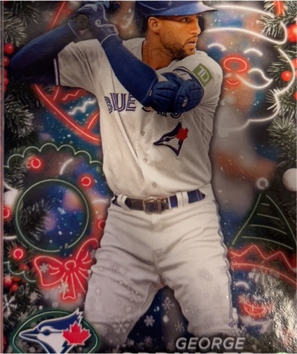 2024 Topps Holiday #H124 George Springer — front