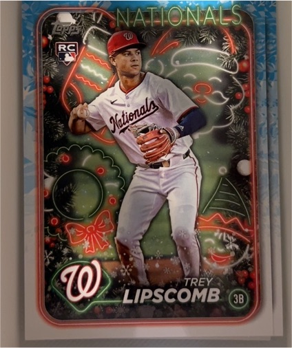 2024 Topps Holiday #H91 Trey Lipscomb — front