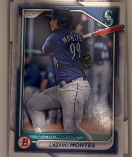 2024 Bowman Prospects #BP-110 Lazaro Montes — front