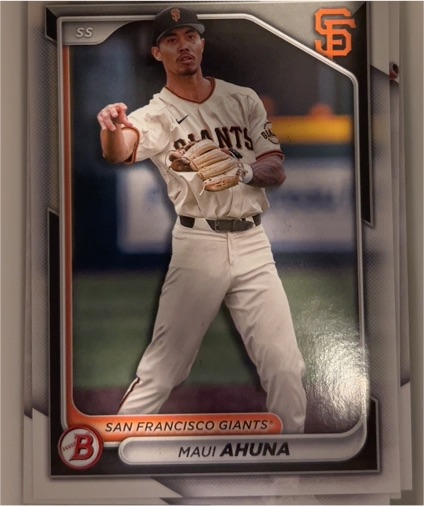 2024 Bowman Prospects #BP-26 Maui Ahuna — front