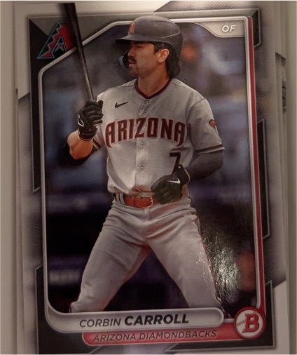 2024 Bowman #25 Corbin Carroll Arizona Diamondbacks — front
