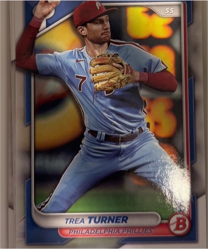 2024 Bowman #4 Trea Turner — front
