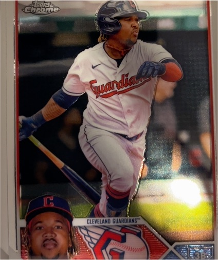 2023 Topps Chrome #38 Jose Ramirez Cleveland Guardians — front