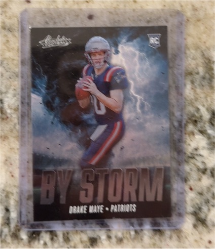 2024 Panini Absolute By Storm #BS-DME Drake Maye — front
