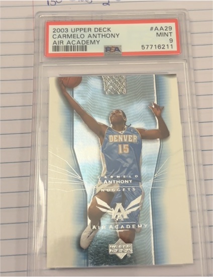 2003 Upper Deck #AA29 Carmelo Anthony Air Academy — front