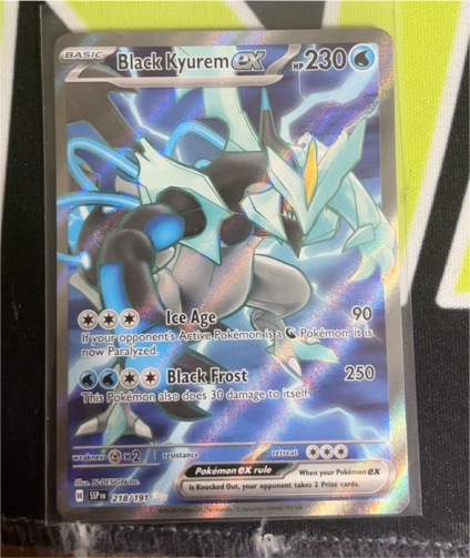 2022 Pokémon TCG Black Kyurem EX #218 Surging Sparks — front