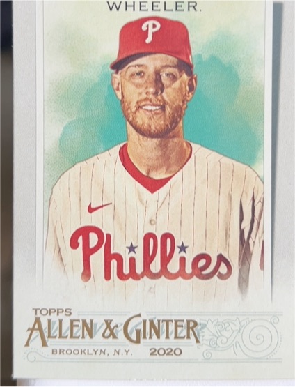 2020 Topps Allen & Ginter #295 Zack Wheeler — front