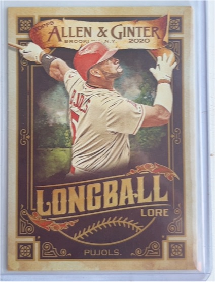 2020 Topps Allen & Ginter #LL-33 Albert Pujols Longball Lore — front