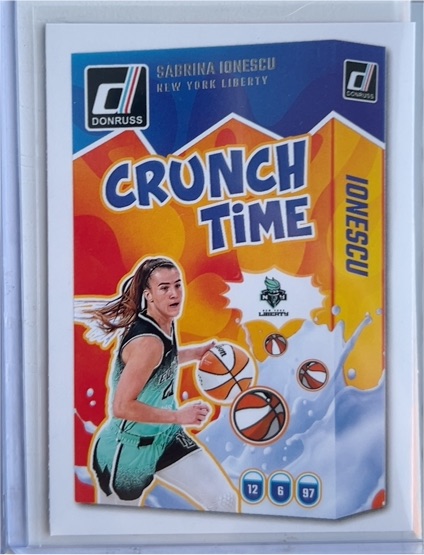 2025 Donruss WNBA #9 Sabrina Ionescu Crunch Time — front