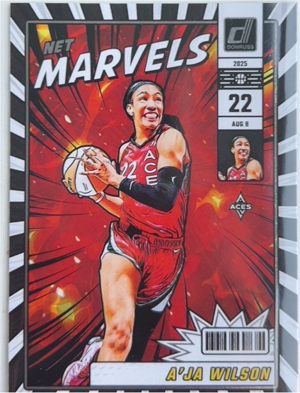 2025 Donruss WNBA #8 A'ja Wilson Net Marvels — front