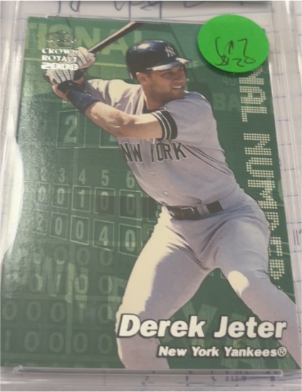 2000 Pacific Crown Royale Final Numbers #17 Derek Jeter — front