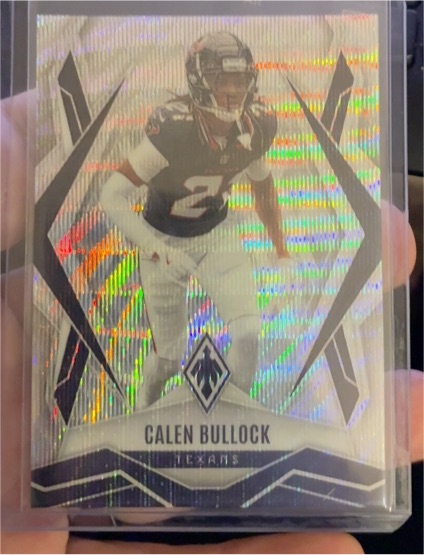 2025 Panini Phoenix #114 Calen Bullock Silver Wave Prizm — front
