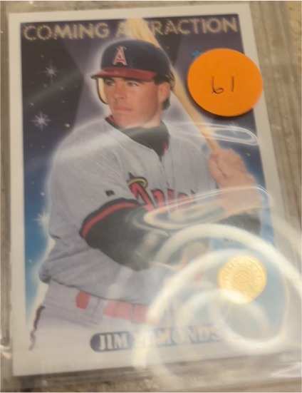2021 Topps Series 1 1986 Insert #86B-61 Jim Edmonds — front