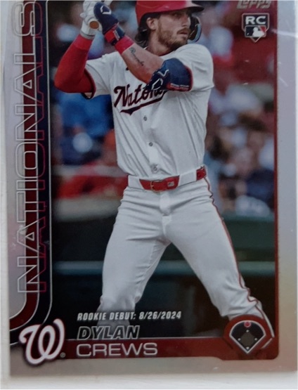 2025 Topps Update #US223 Dylan Crews Rookie Debut — front
