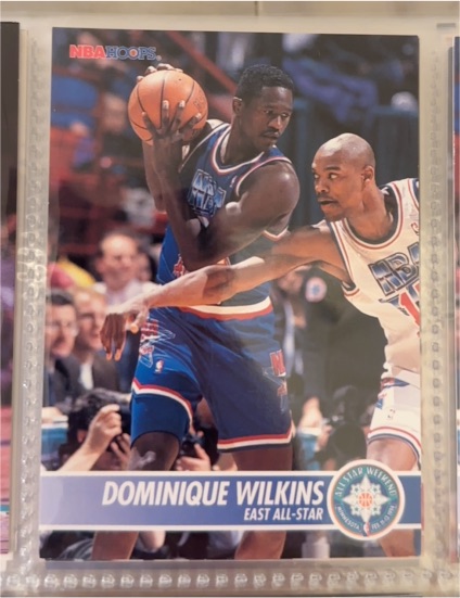 1994-95 NBA Hoops #236 Dominique Wilkins East All-Star Atlanta Hawks — front
