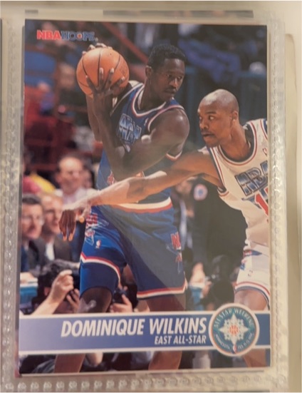 1994 Hoops #236 Dominique Wilkins East All-Star Atlanta Hawks — front