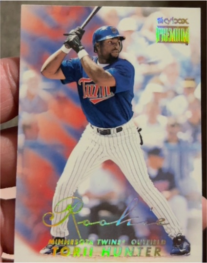 1999 SkyBox Premium SP Rookie Torii Hunter — front