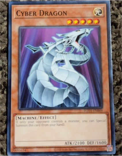 2005 Yu-Gi-Oh! LEDD-EN040 Cyber Dragon — front