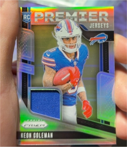 2024 Panini Prizm Premier Jerseys #PJ-KCN Keon Coleman — front