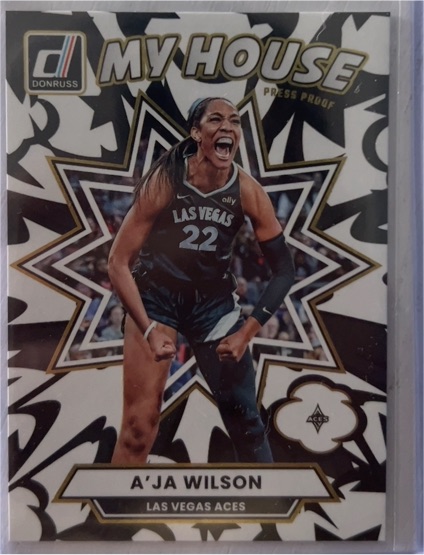 2025 Donruss WNBA #5 A'ja Wilson My House Press Proof — front