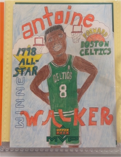 1999 Upper Deck MVP #W13 Antoine Walker Draw Your Own Card Winner — front