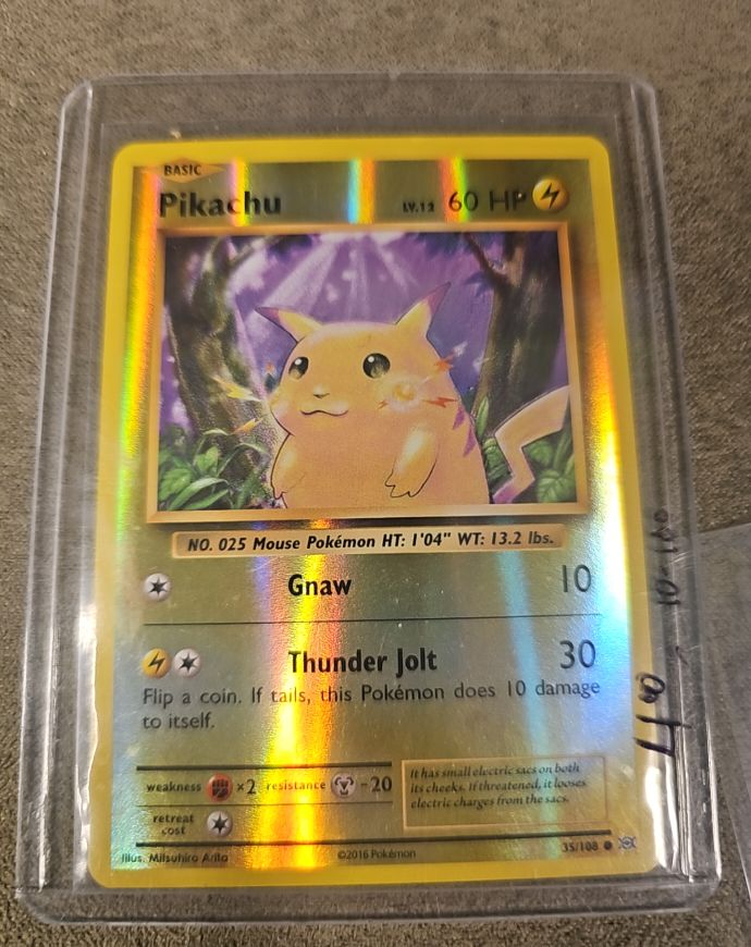 2016 Pokemon XY Evolutions #35 Pikachu — front